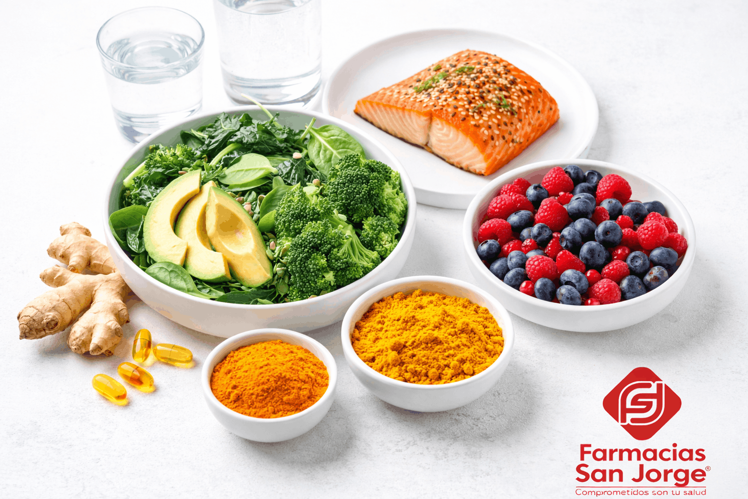 Comida antiinflamatoria y saludable