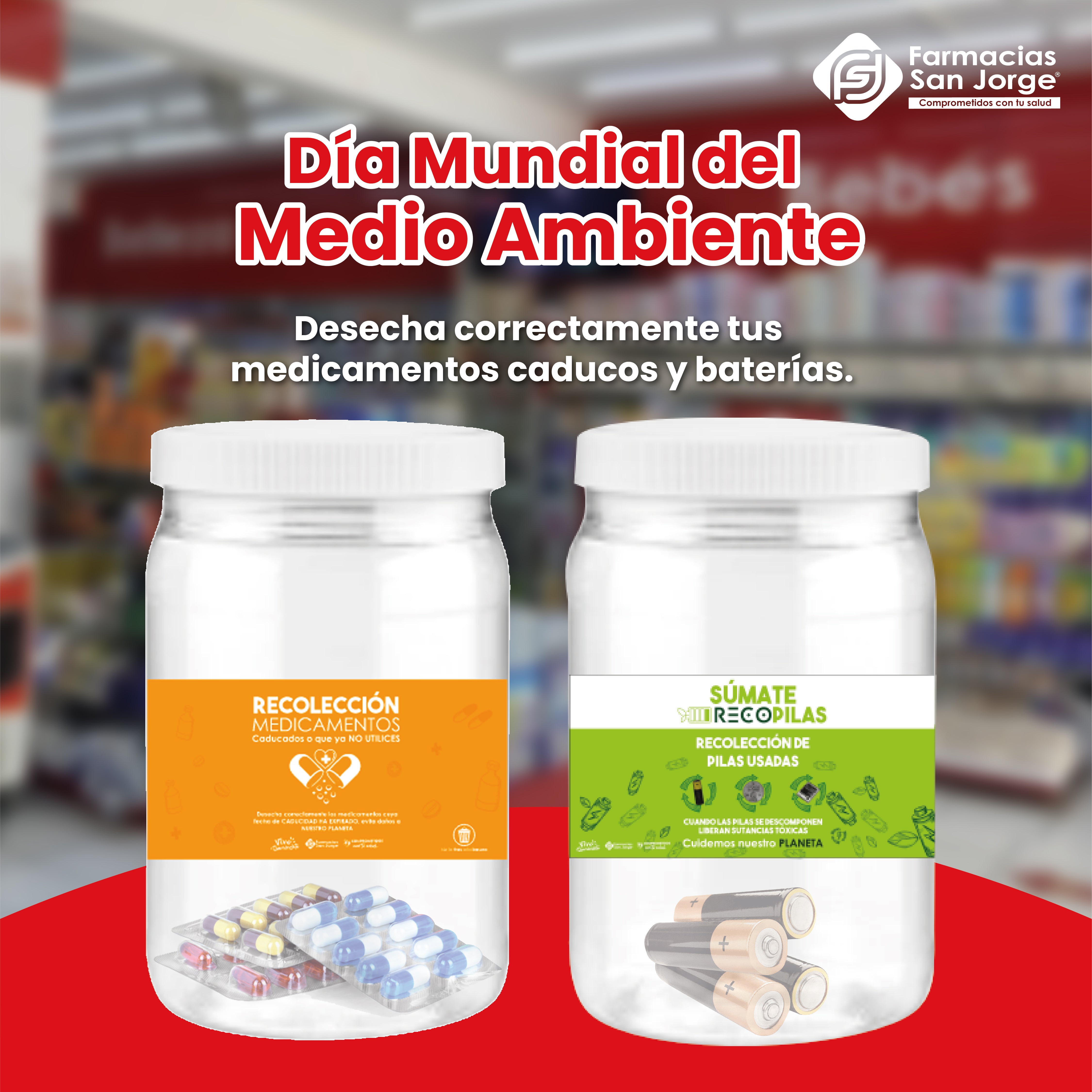 Cuidar el planeta también empieza en casa: elimina correctamente medicamentos caducos y baterías