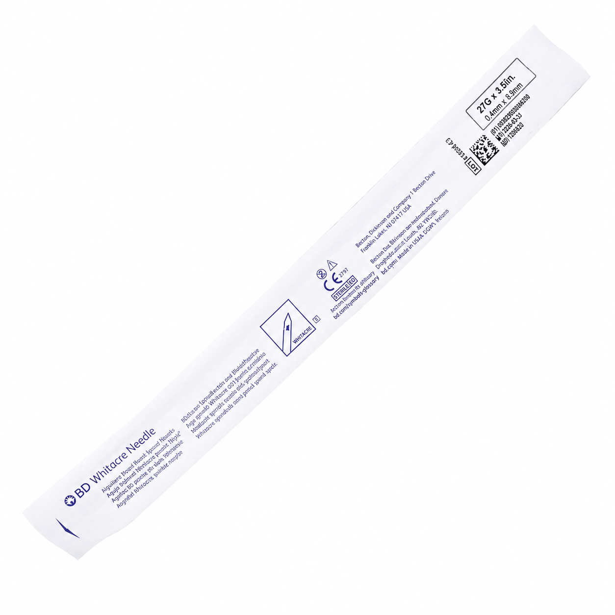 Aguja Whitacre 27 Gramos X 4.69 Larga