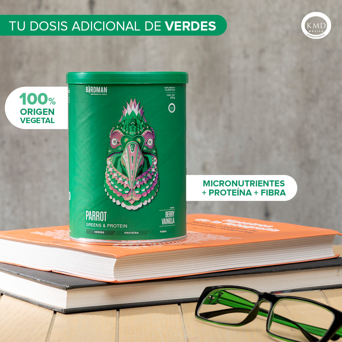 Parrot Proteina Berry Vainilla 210 G Birdman