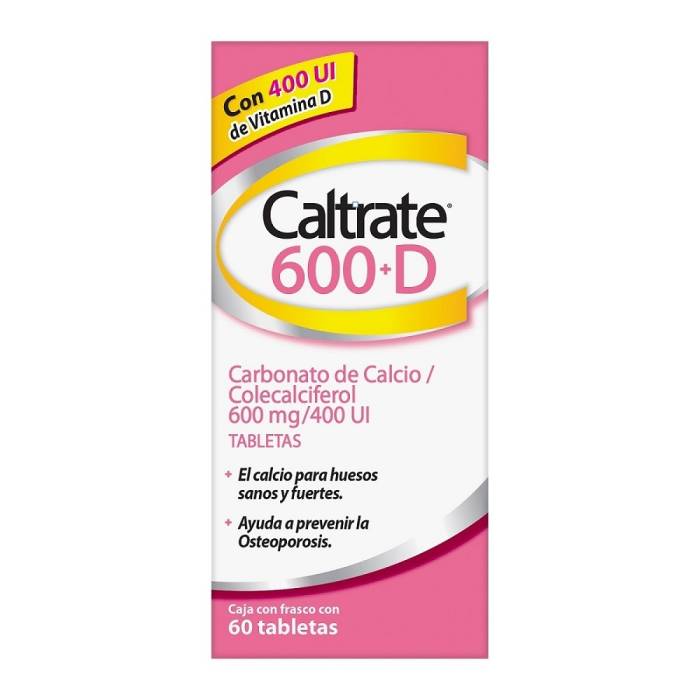 Caltrate-600D Tabletas Con  60
