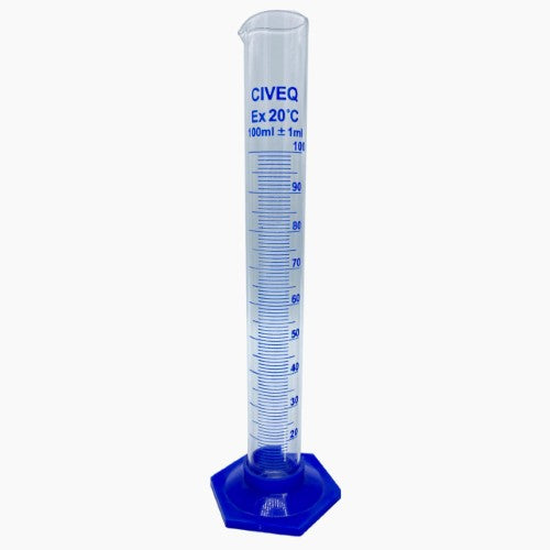 Probeta De Vidrio Con Base Plastico 100 Ml