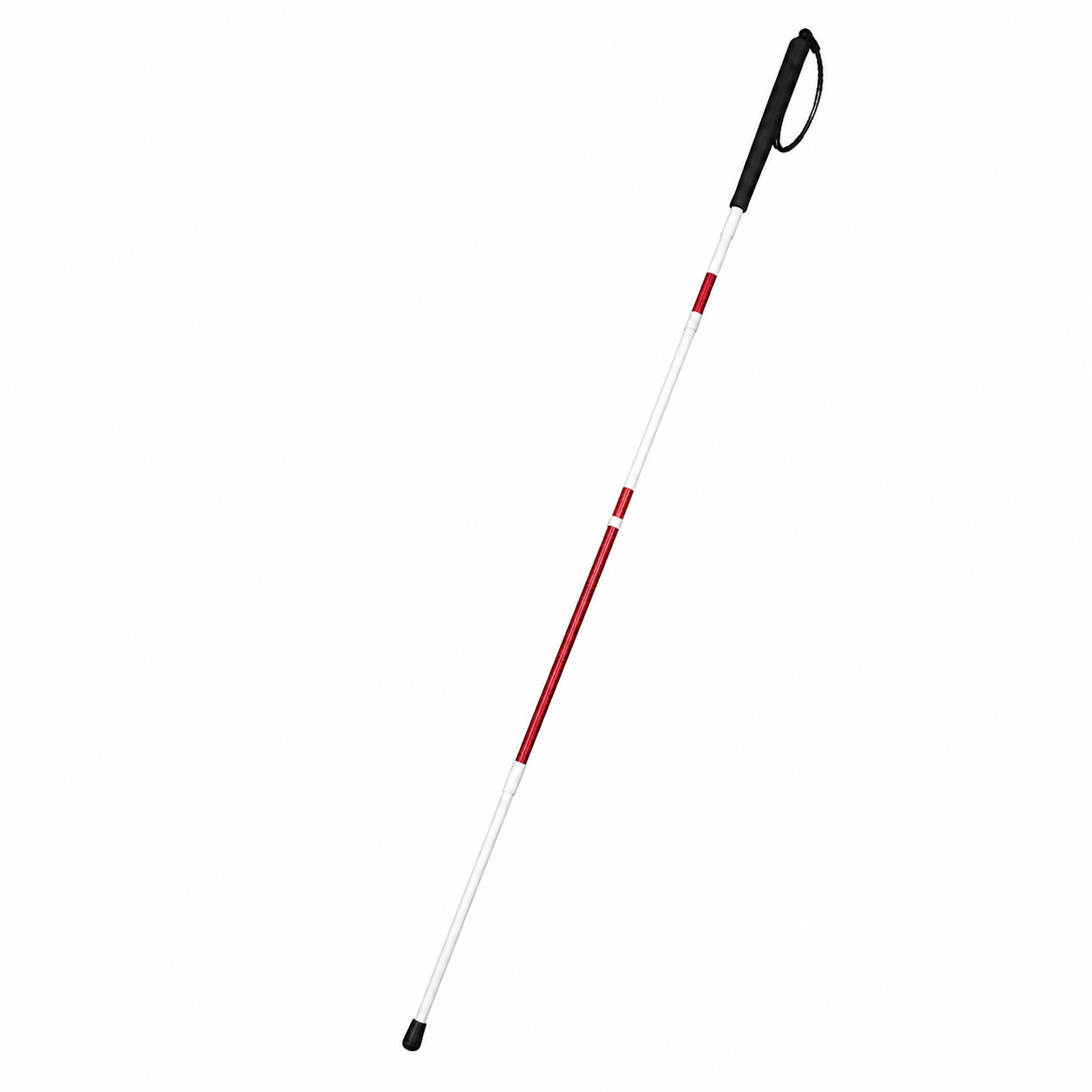 BASTON PLEGABLE PARA INVIDENTES CON CORREA