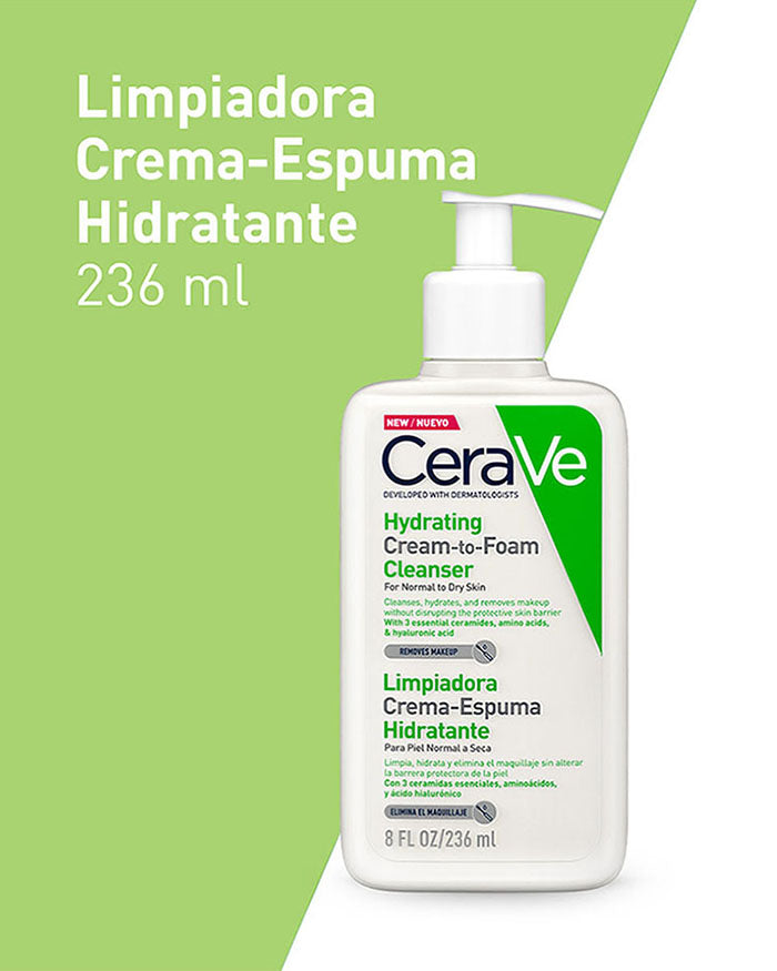 Gel Limpiador Crema Espuma Cerave 236 Ml