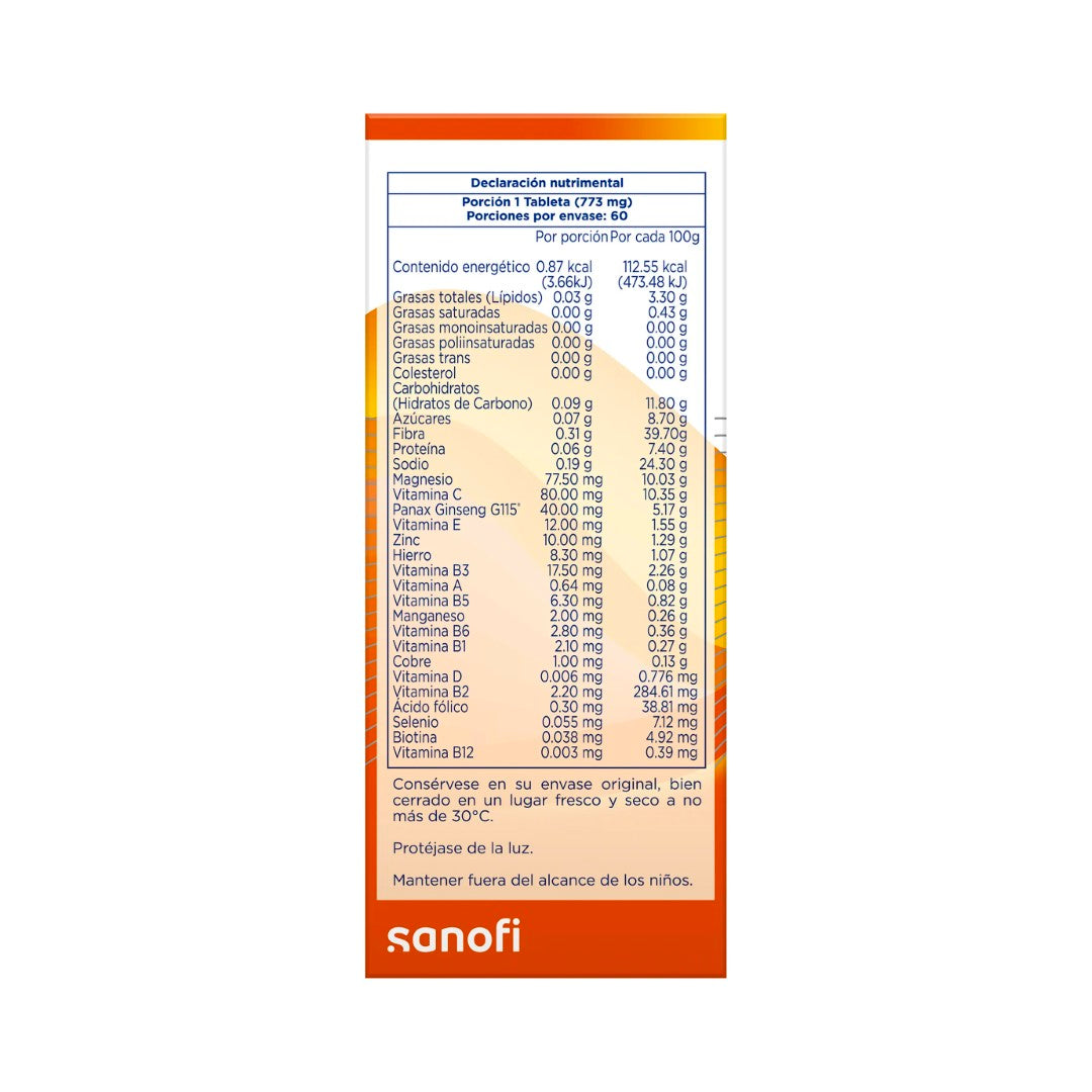 Pharmaton Complete Suplemento Alimenticio Con 60 Tabletas