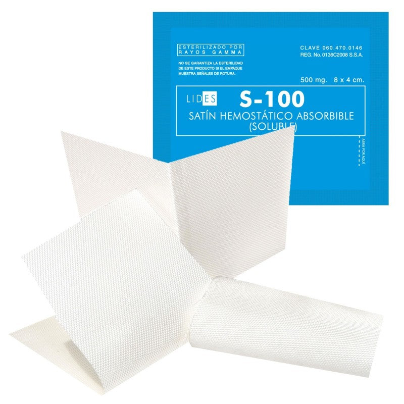 Satin Hemostatico Absorbible (Soluble) S-100