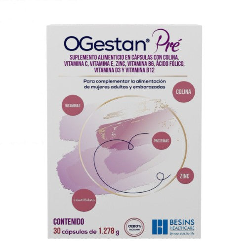 Ogestan Pre Suplemento Alimenticio Con 30 Capsulas