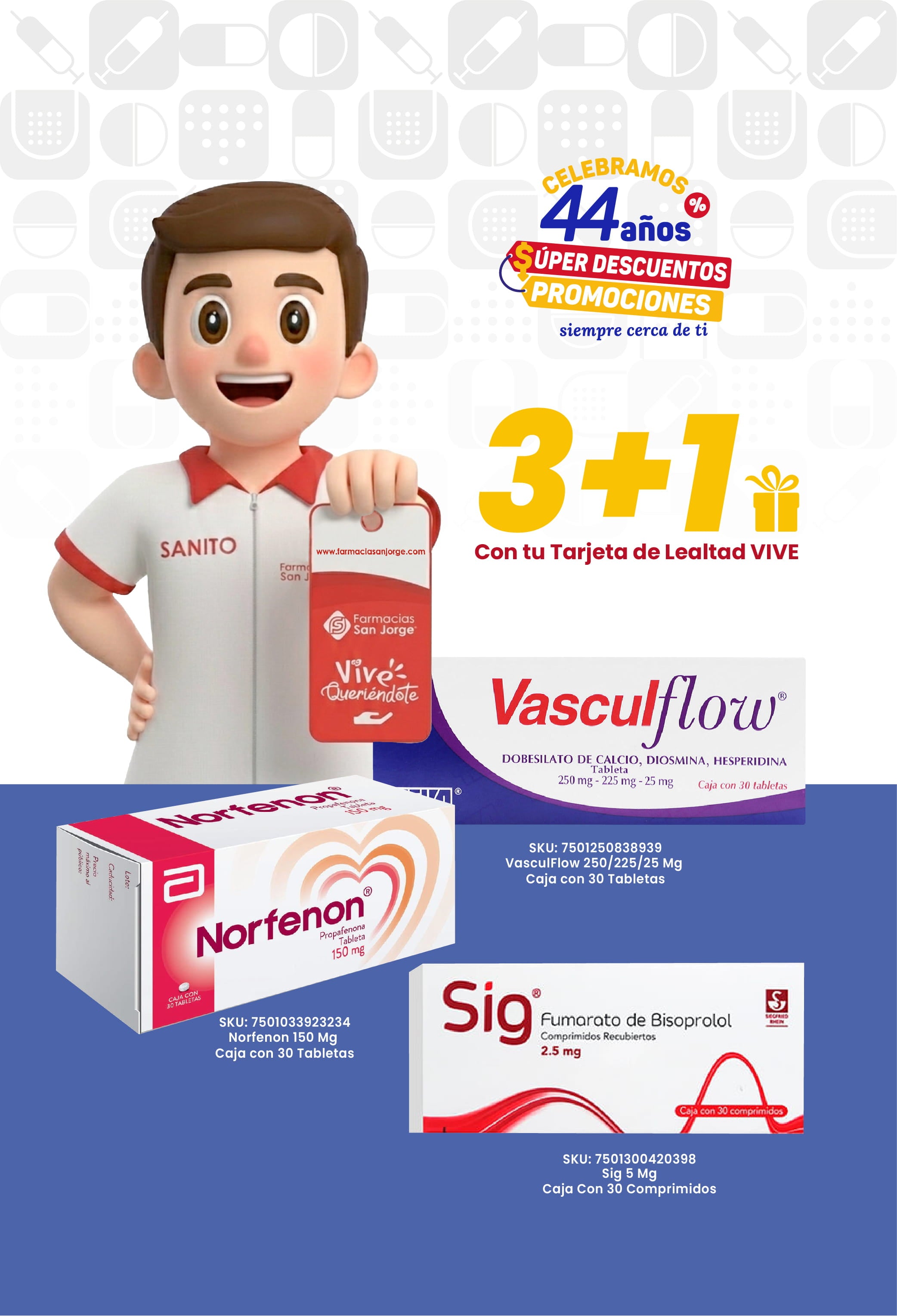 3+1 en medicamentos crónicos