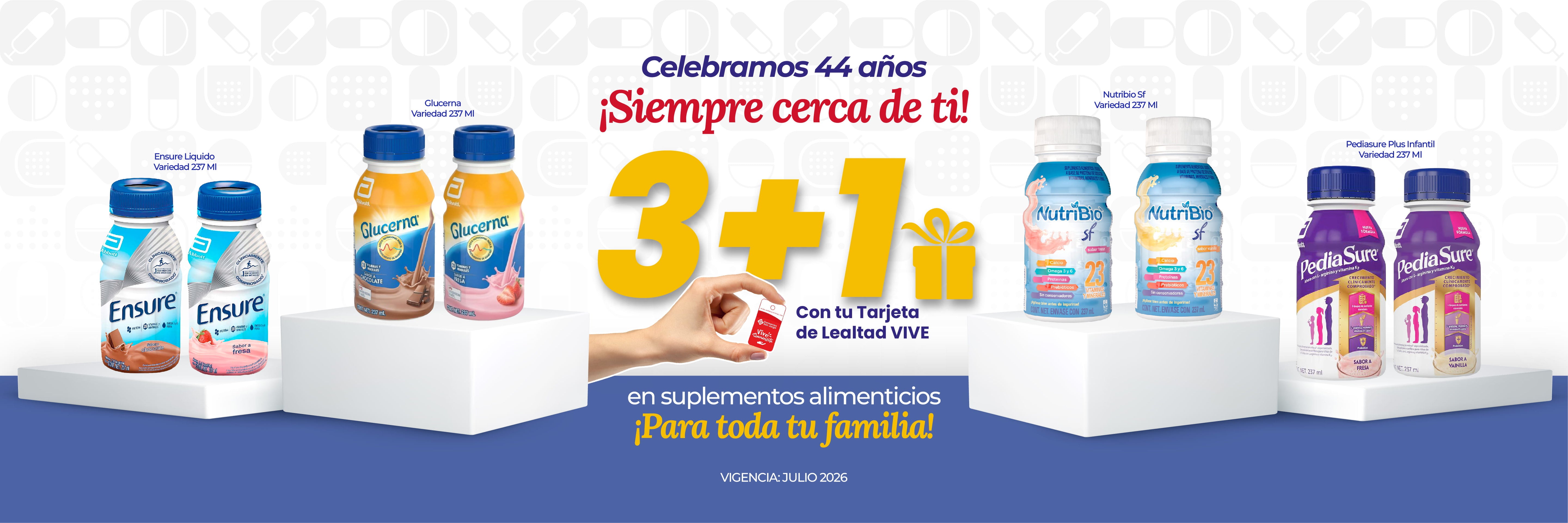 3+1 en suplementos alimenticios