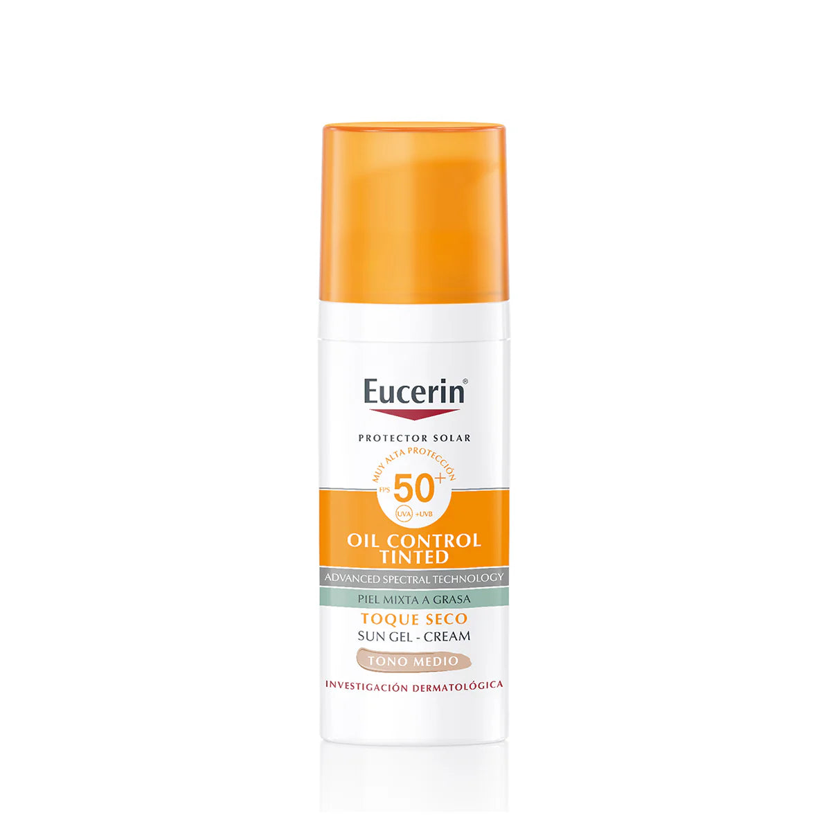 Bloqueador Eucerin Oil Control Tinted Medio Fps 50 50 Ml