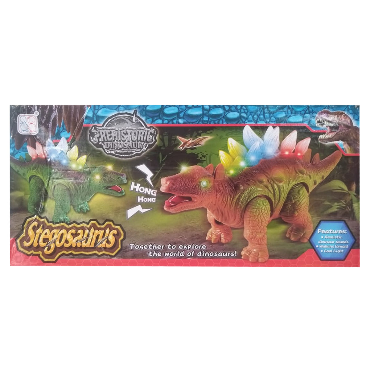 Prehistoric Dinosaurio Stegosaurus Luz+Sonido