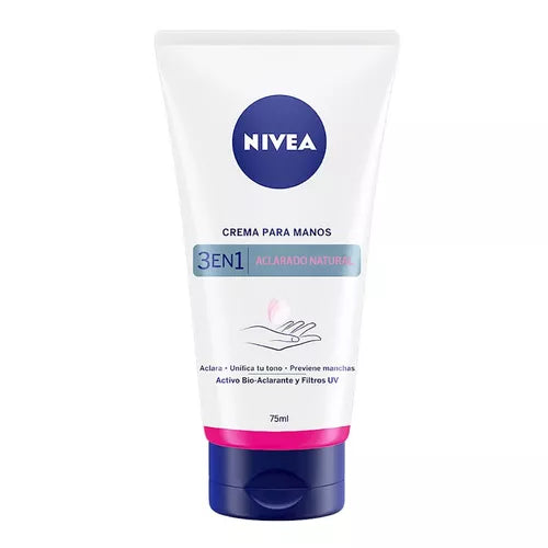 Crema Nivea Aclarado Natural Para Manos 75 Ml