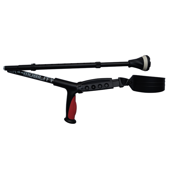 Eb900101J Baston Canadiense Negro Plegable Altura Ajustable Ekomobility