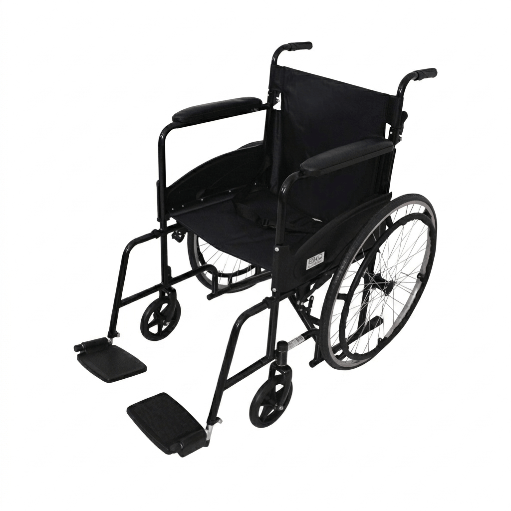 Wxo18Nefdap Silla De Ruedas 18 Negra Fija/Removible Alum. Solida 8X1