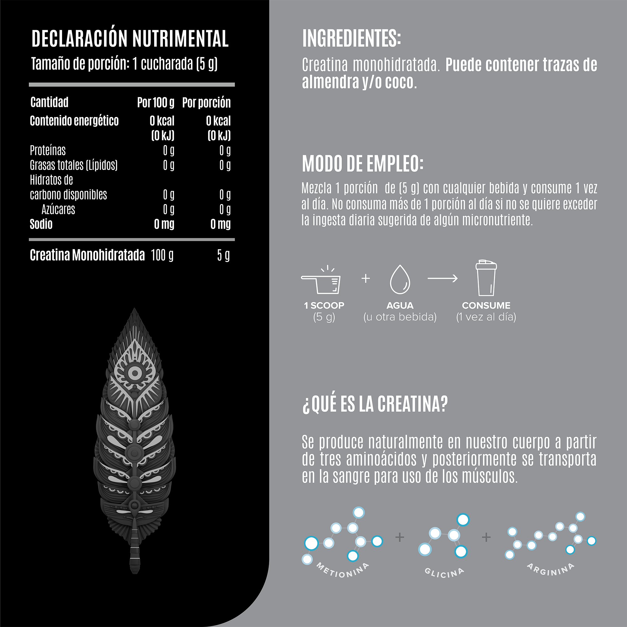 Creatina Monohidratada 450 G Birdman