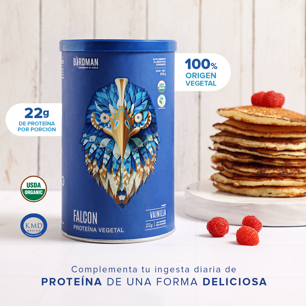 Falcon Proteina Vainilla 510 G Birdman