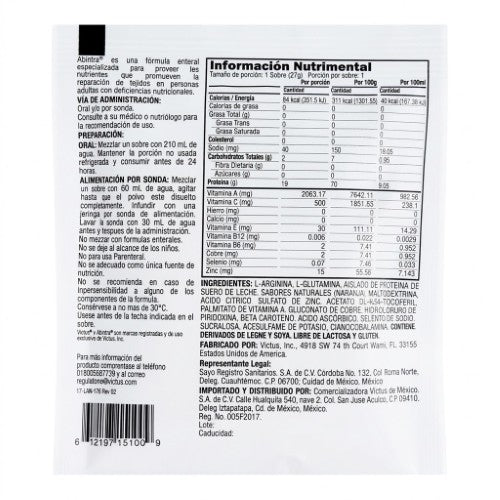 Abintra Suplemento Alimenticio Naranja Sobre 27 G