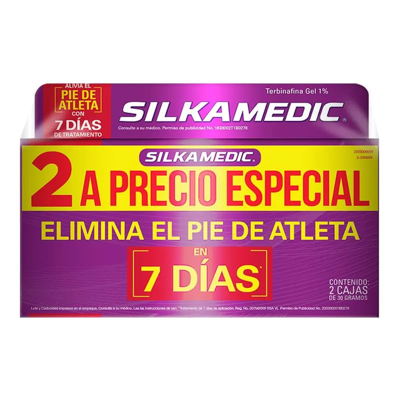 Silka Medic Pie De Atleta Gel 2 Pack 30 G