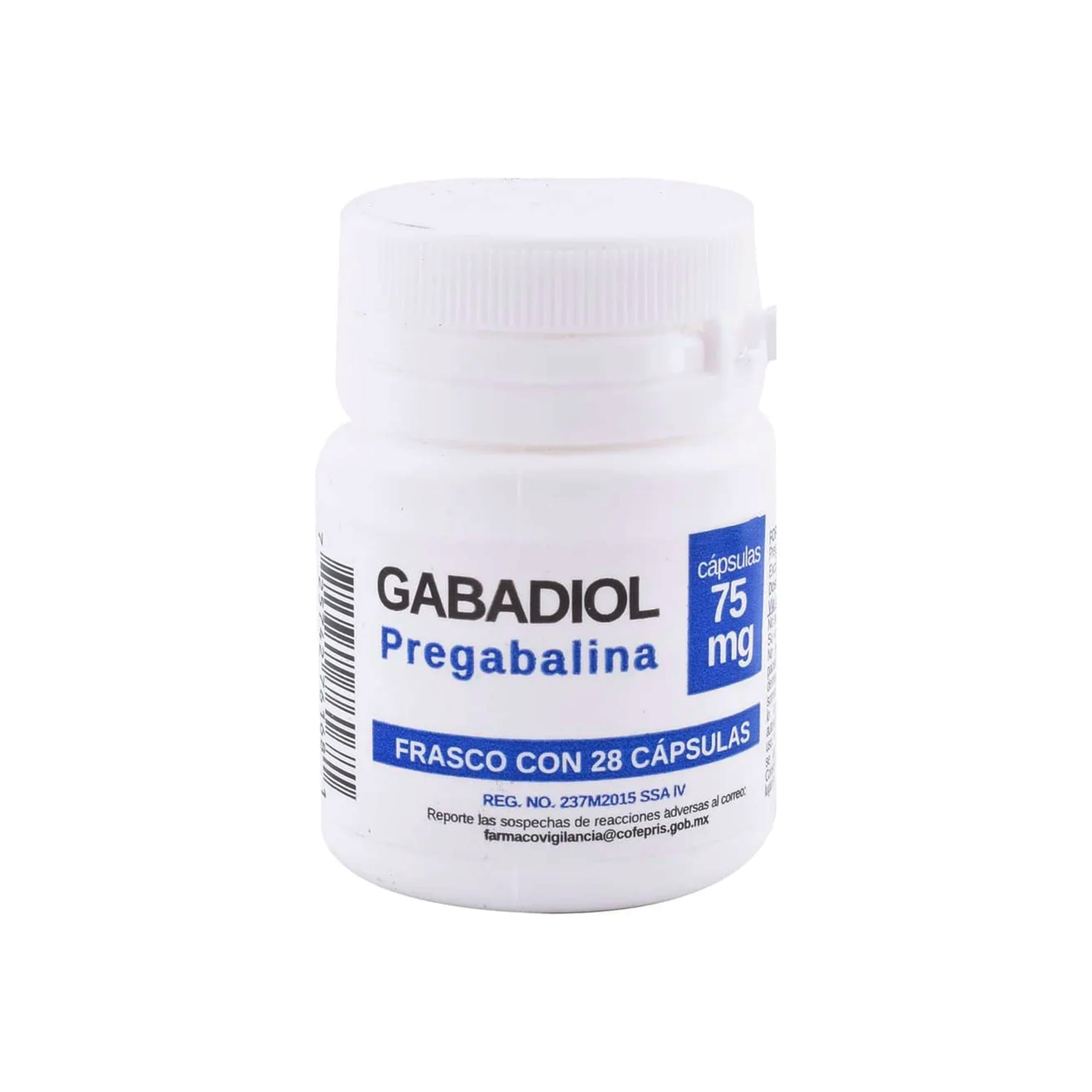 Gabadiol (Pregabalina) 75 Mg Capsulas 28 Sbl