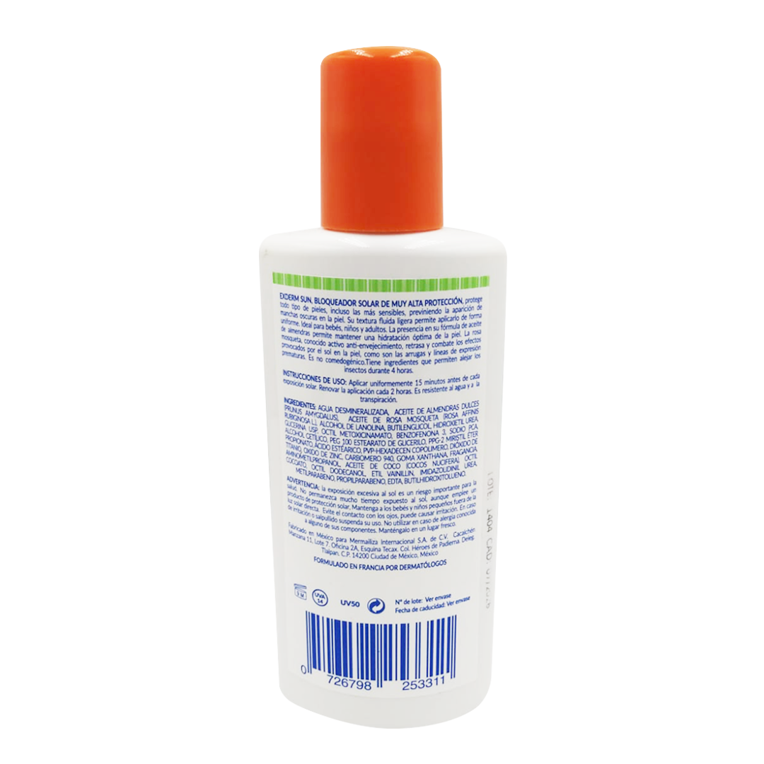 Exderm Sun Foto Protector Con Repelente Insectos Fps 50 125 Ml