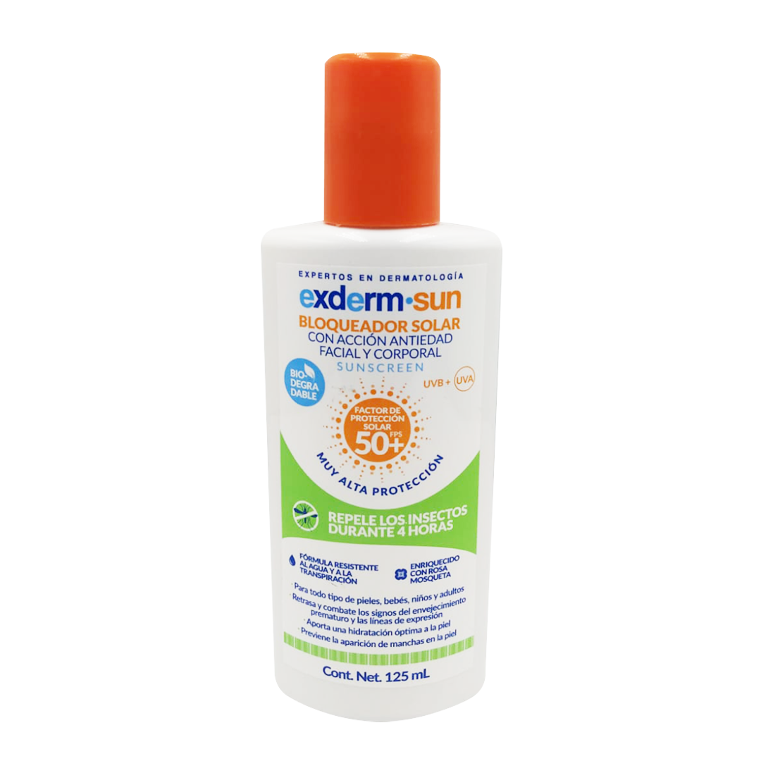Exderm Sun Foto Protector Con Repelente Insectos Fps 50 125 Ml