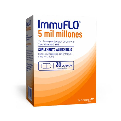 Immu-Flo Adulto Suplemento Alimenticio Con 30 Capsulas