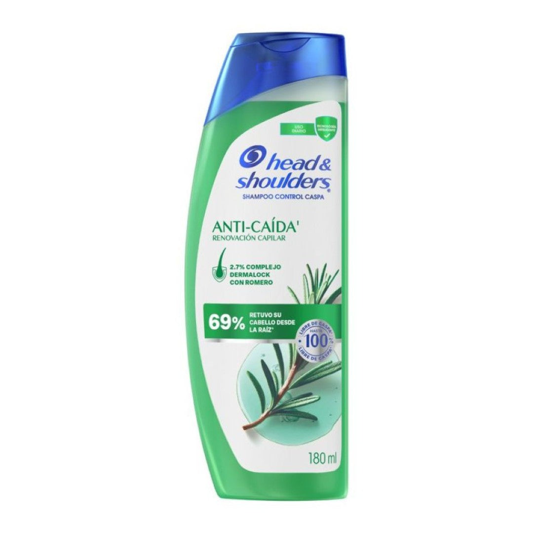 Shampoo H&S Romero Anticaida 180 Ml