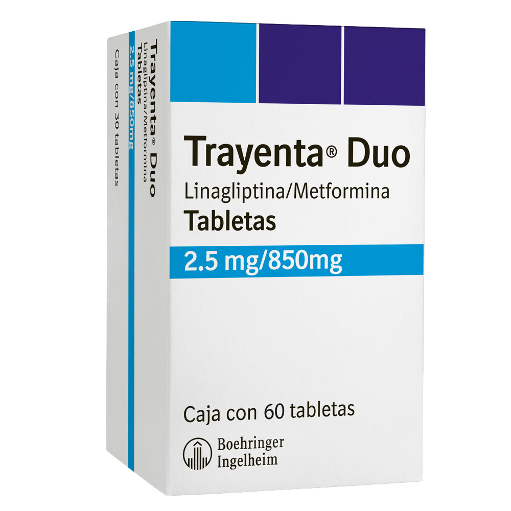 Trayenta Duo 2.5 850 Mg Tabletas 60