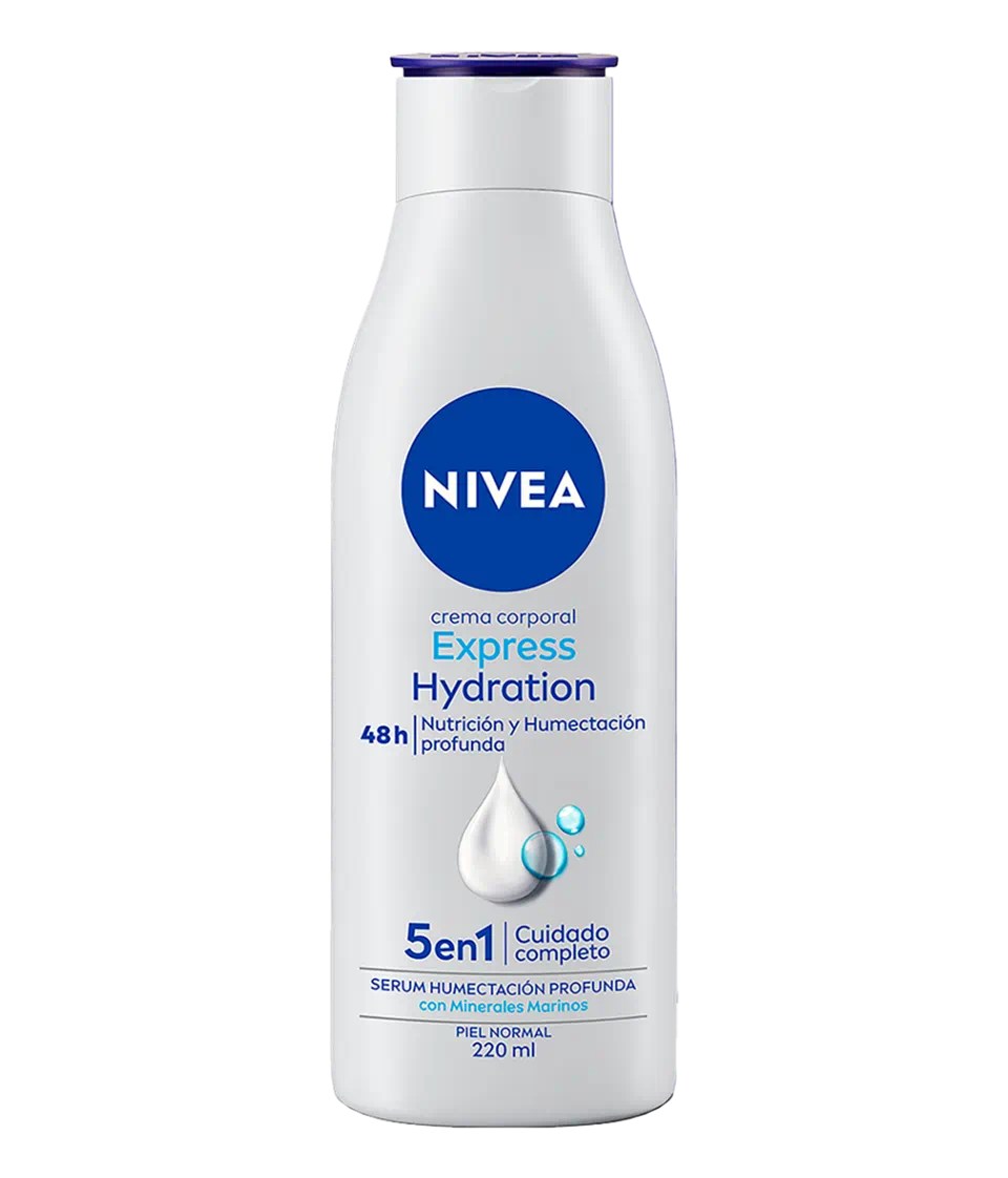 Crema Corporal Nivea Express Hydration Piel Normal 220 Ml