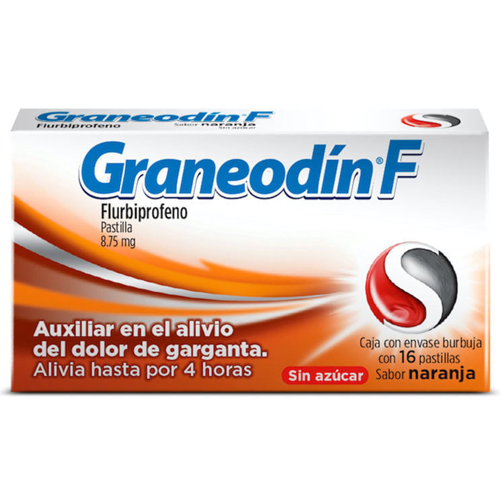 Graneodin-F 8.75 Mg Naranja S/A C/16 Pastillas