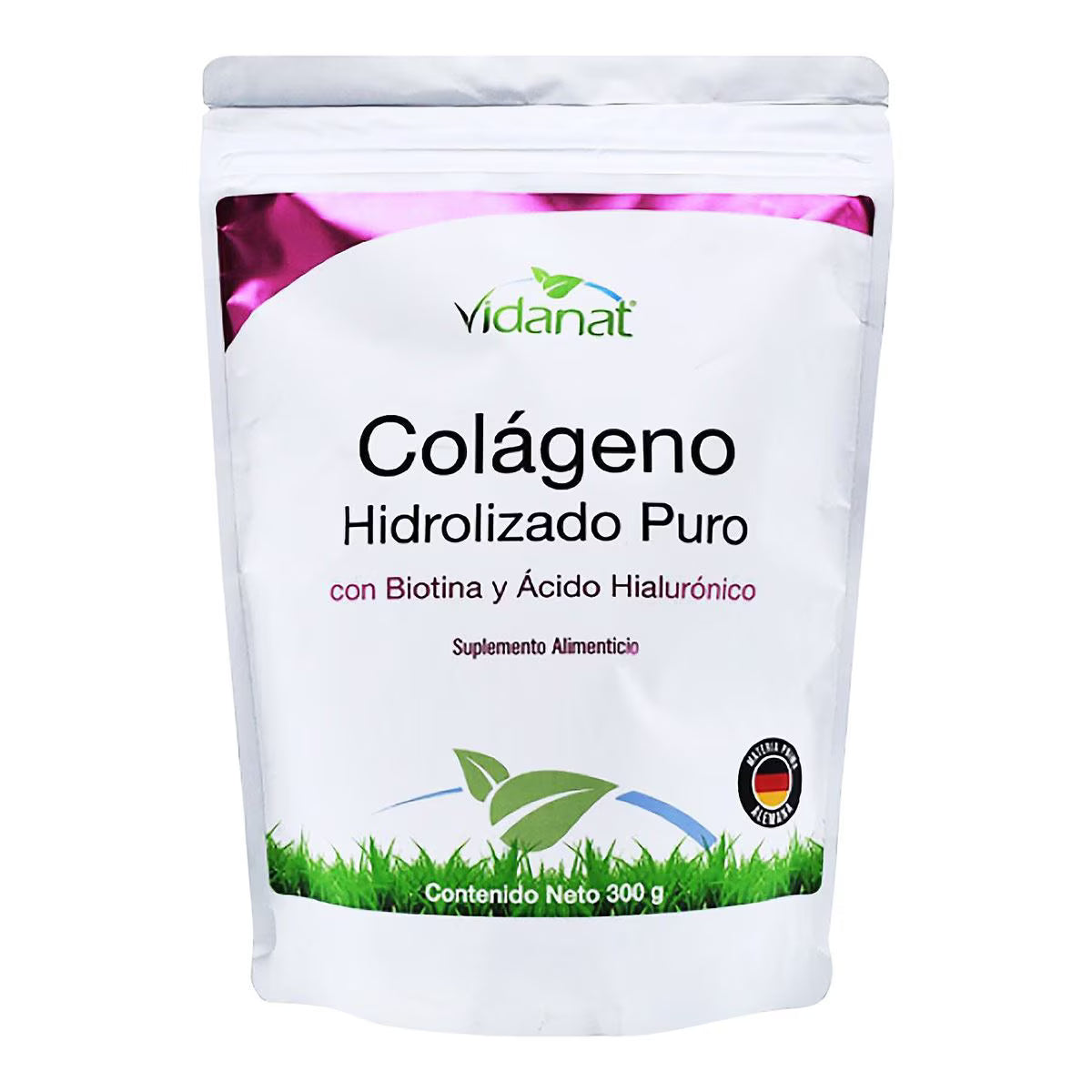 Colageno Hidrolizado Con Biotinay Acido Hialuronico 300 G Vidanat