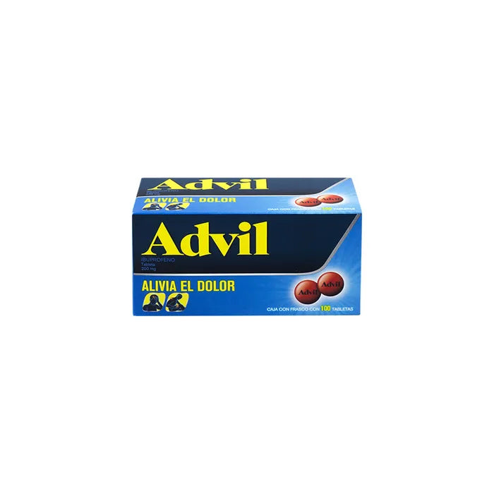 Advil 200 Mg Con 100 Grageas