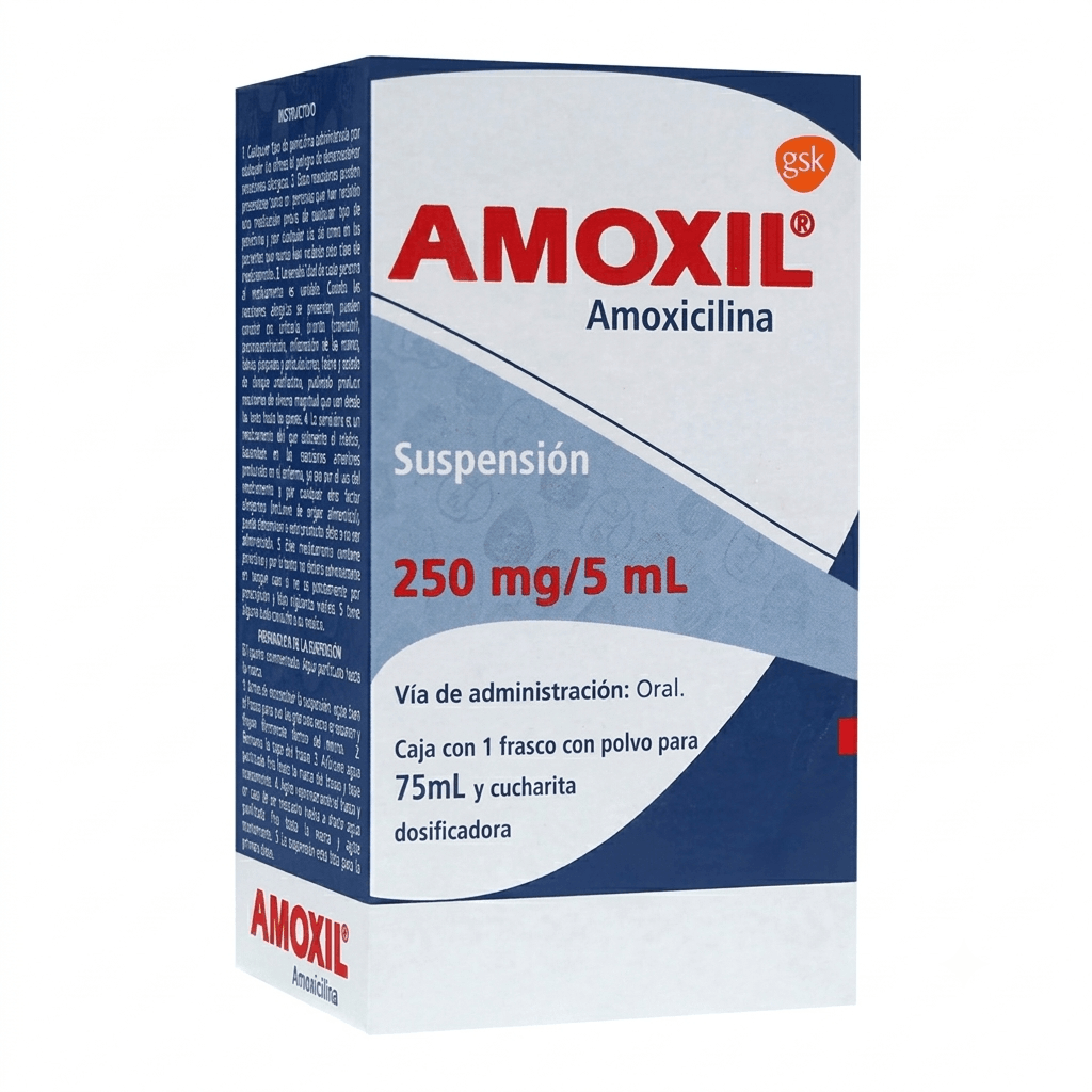 Amoxil Pediatrico 250 Mg Suspension 75 Ml