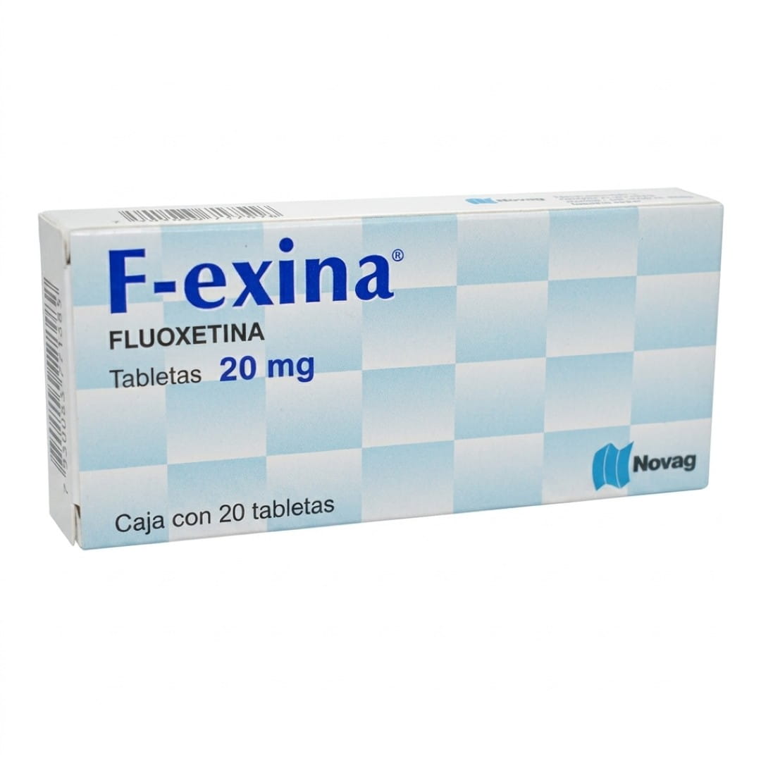 F-Exina (Fluoxetina) 20 Mg Con 20 Tabletas