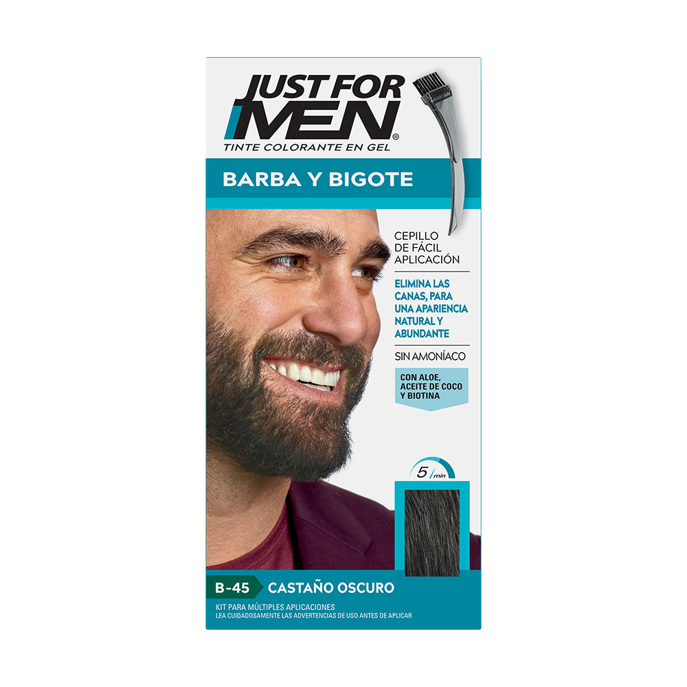 Tinte Just For Men Barba Y Bigote Castaño Obscuro 306