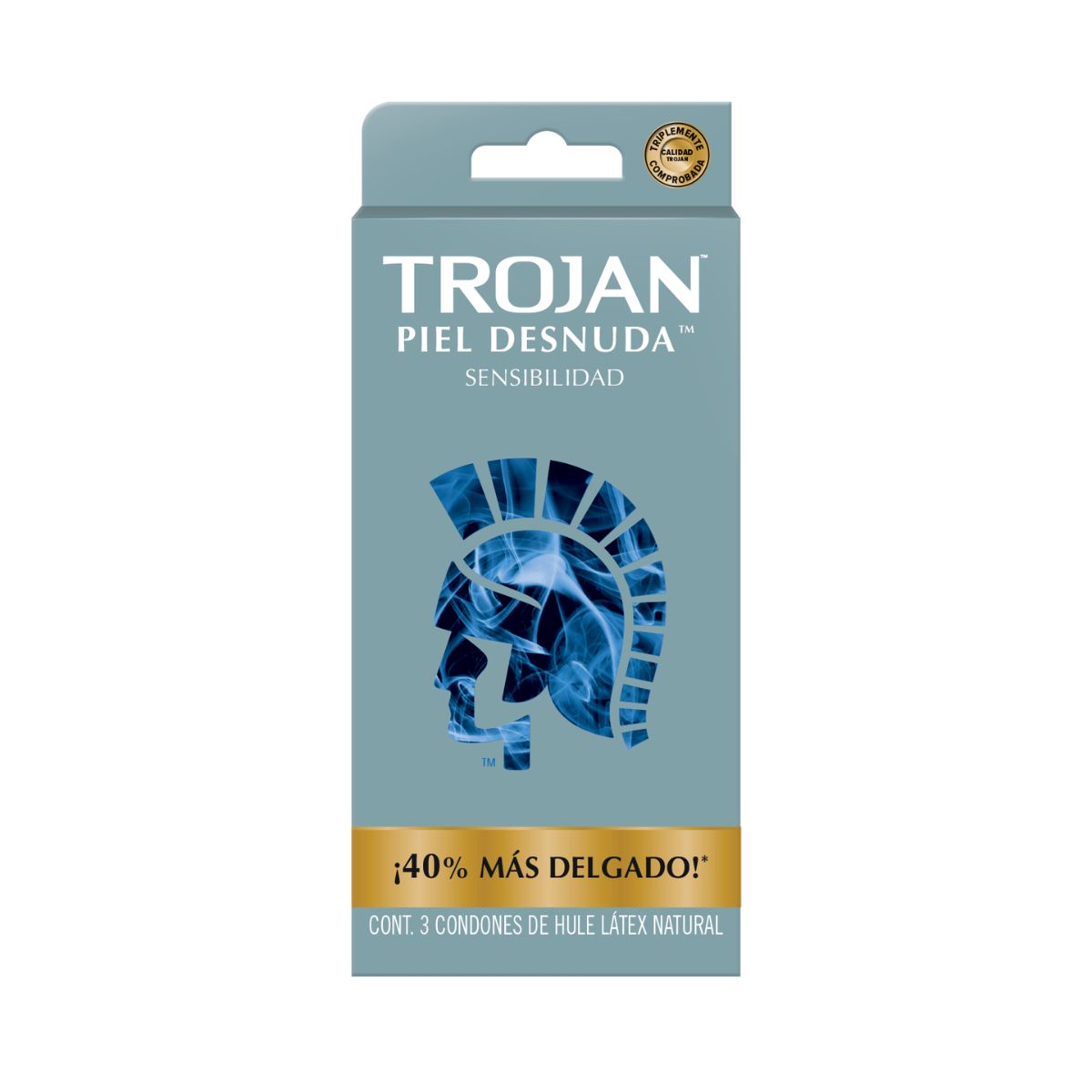 Preservativo Trojan Piel Desnuda Con 3