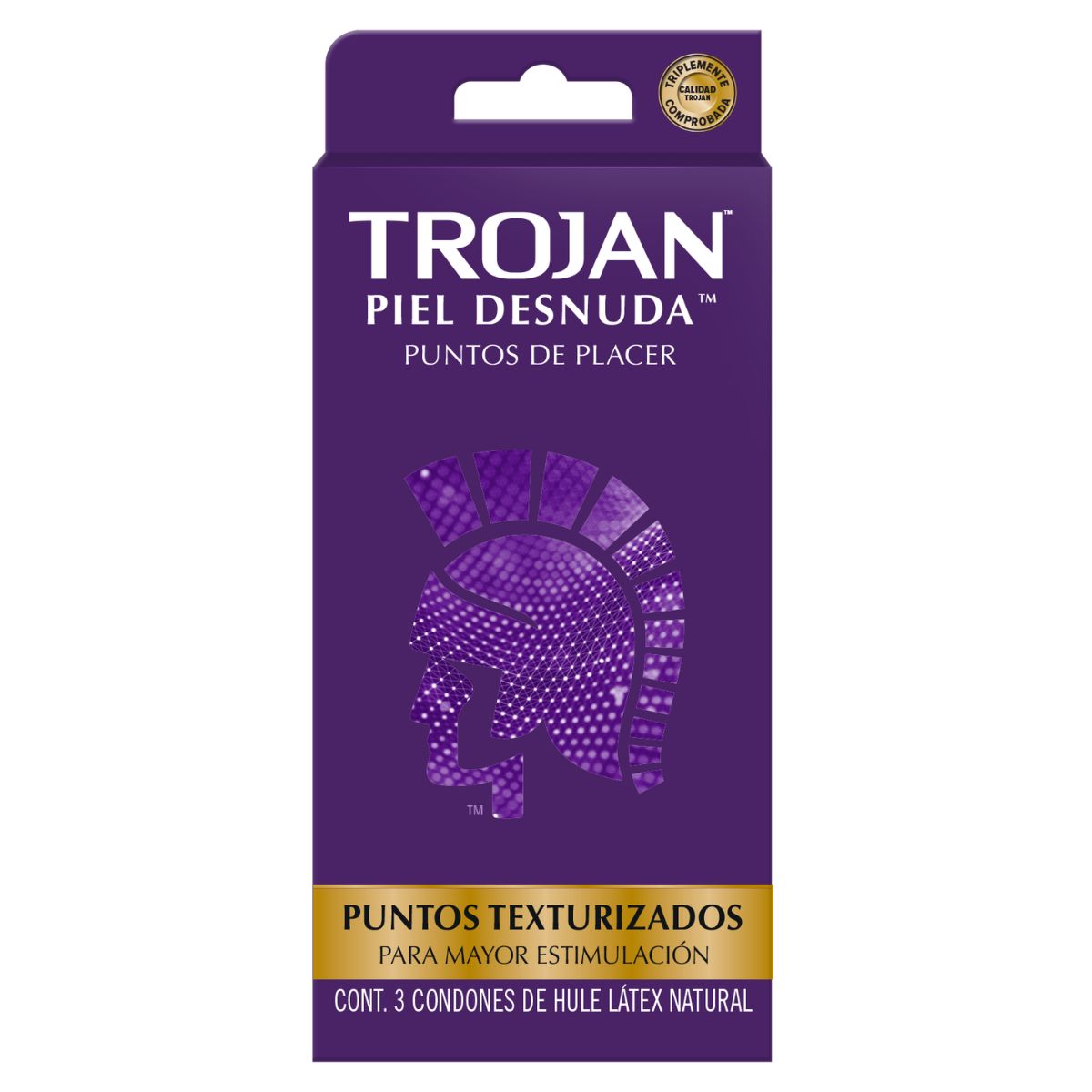 Preservativo Trojan Piel Desnuda Text Con 3