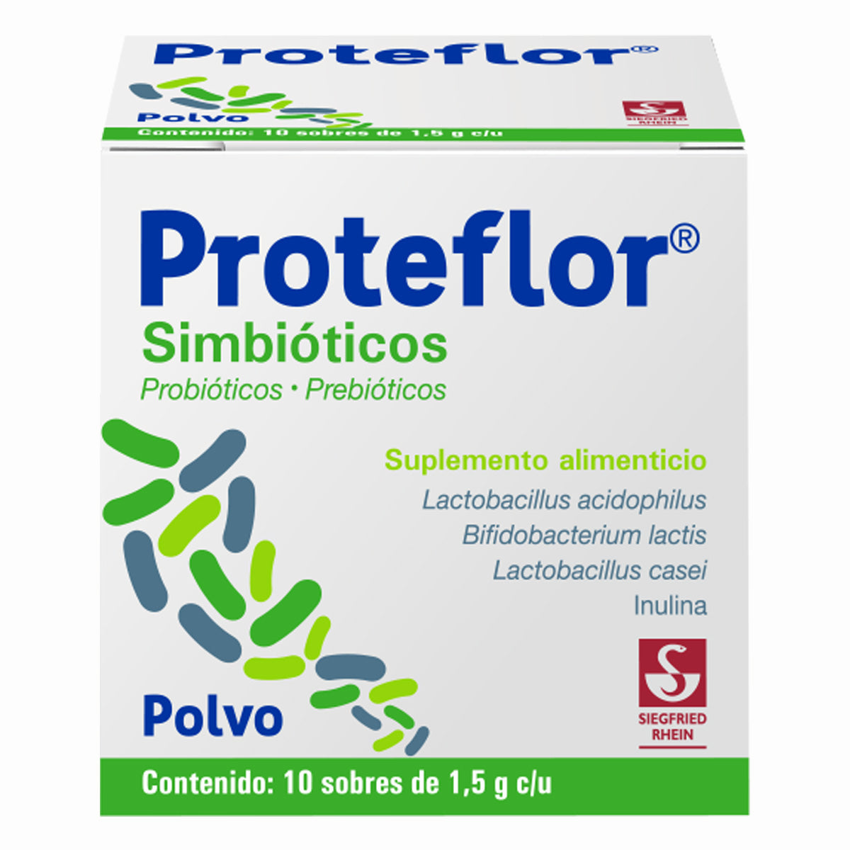 Proteflor - Caja Con 10 Sobres De 1.5 G (Simbióticos)