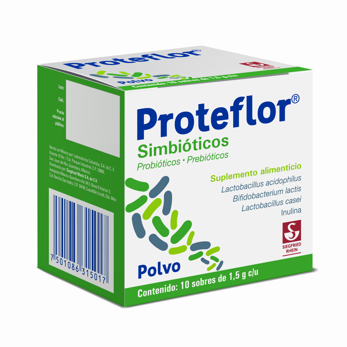 Proteflor - Caja Con 10 Sobres De 1.5 G (Simbióticos)