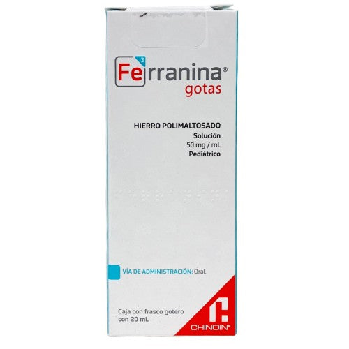 Ferranina 50 Mg Solucion Gotas Pediatricas 20 Ml
