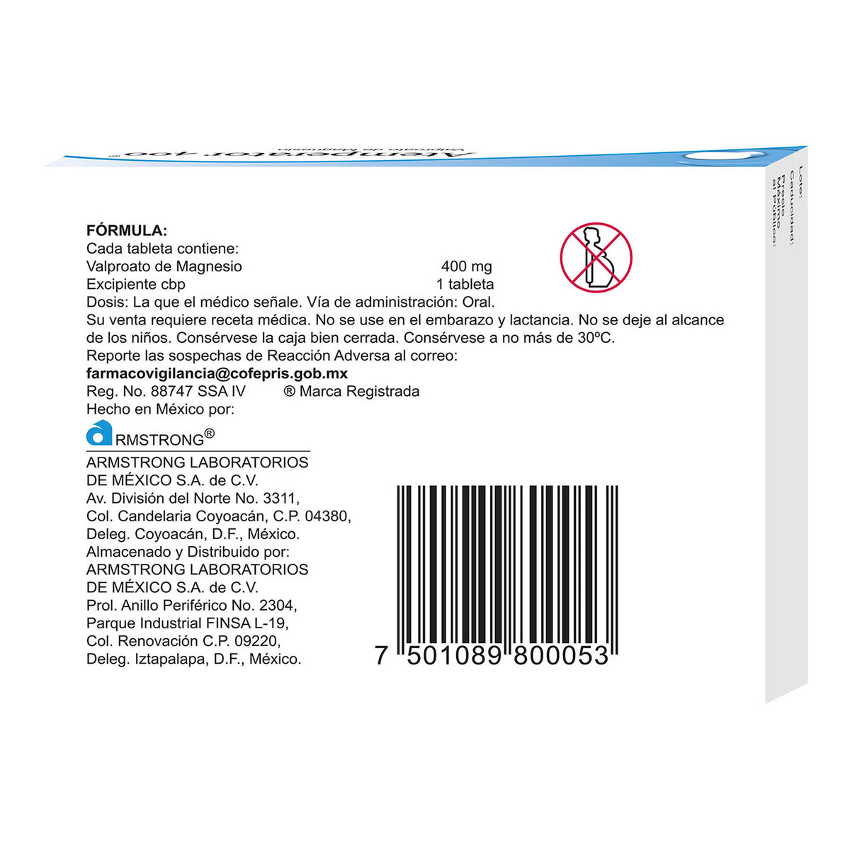 Atemperator 400 Mg Con 20 Grageas