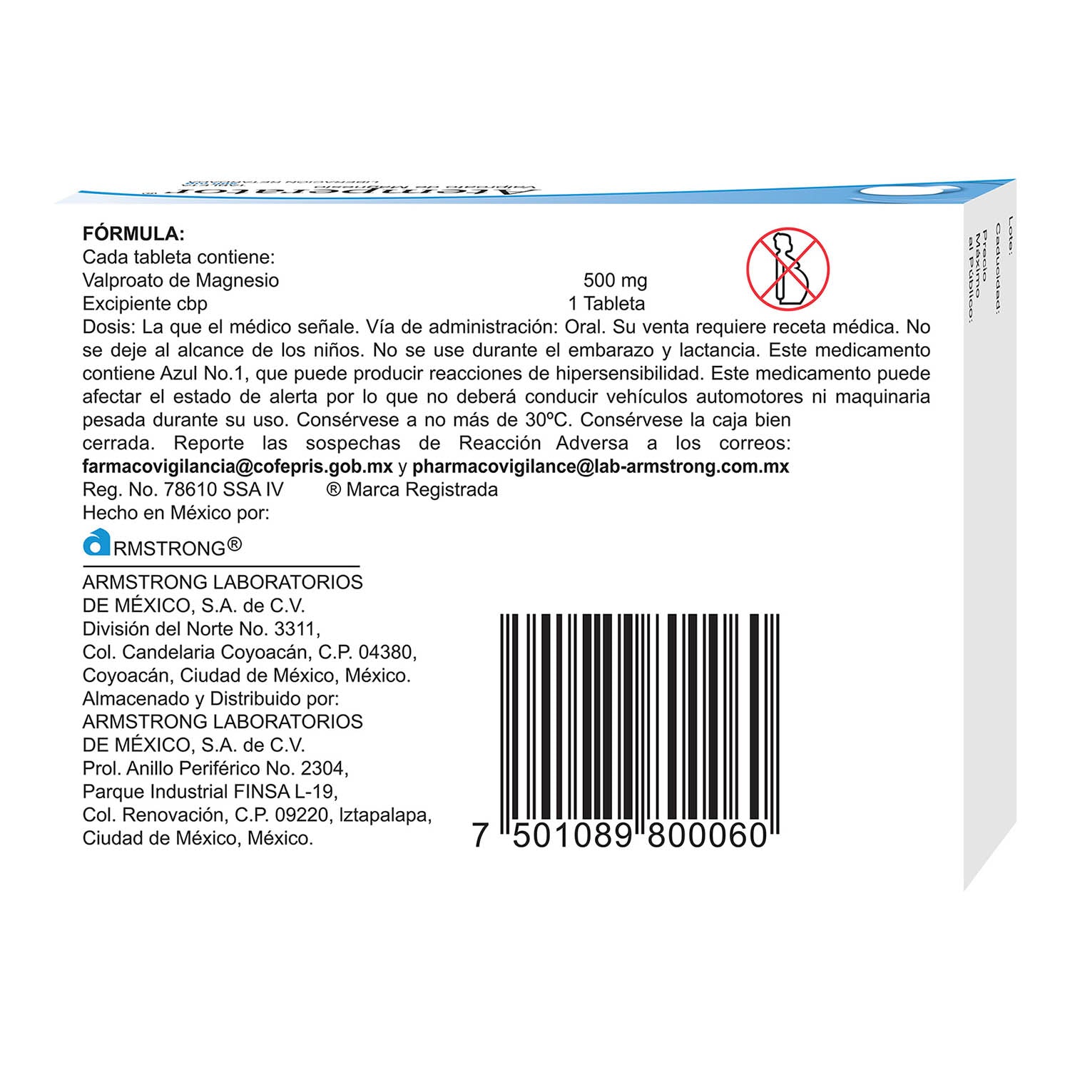 Atemperator 500 Mg Con 20 Tabletas