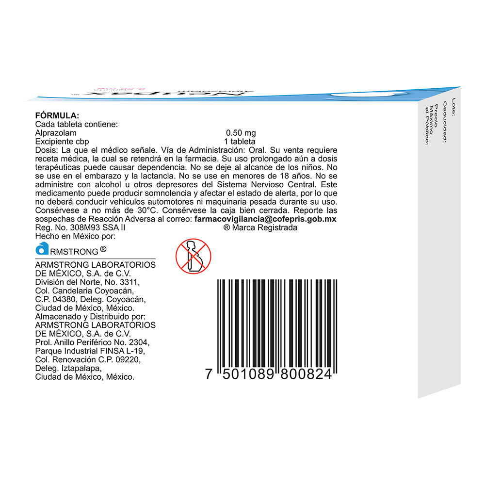 Neupax 0.5 Mg Tabletas Caja Con 90