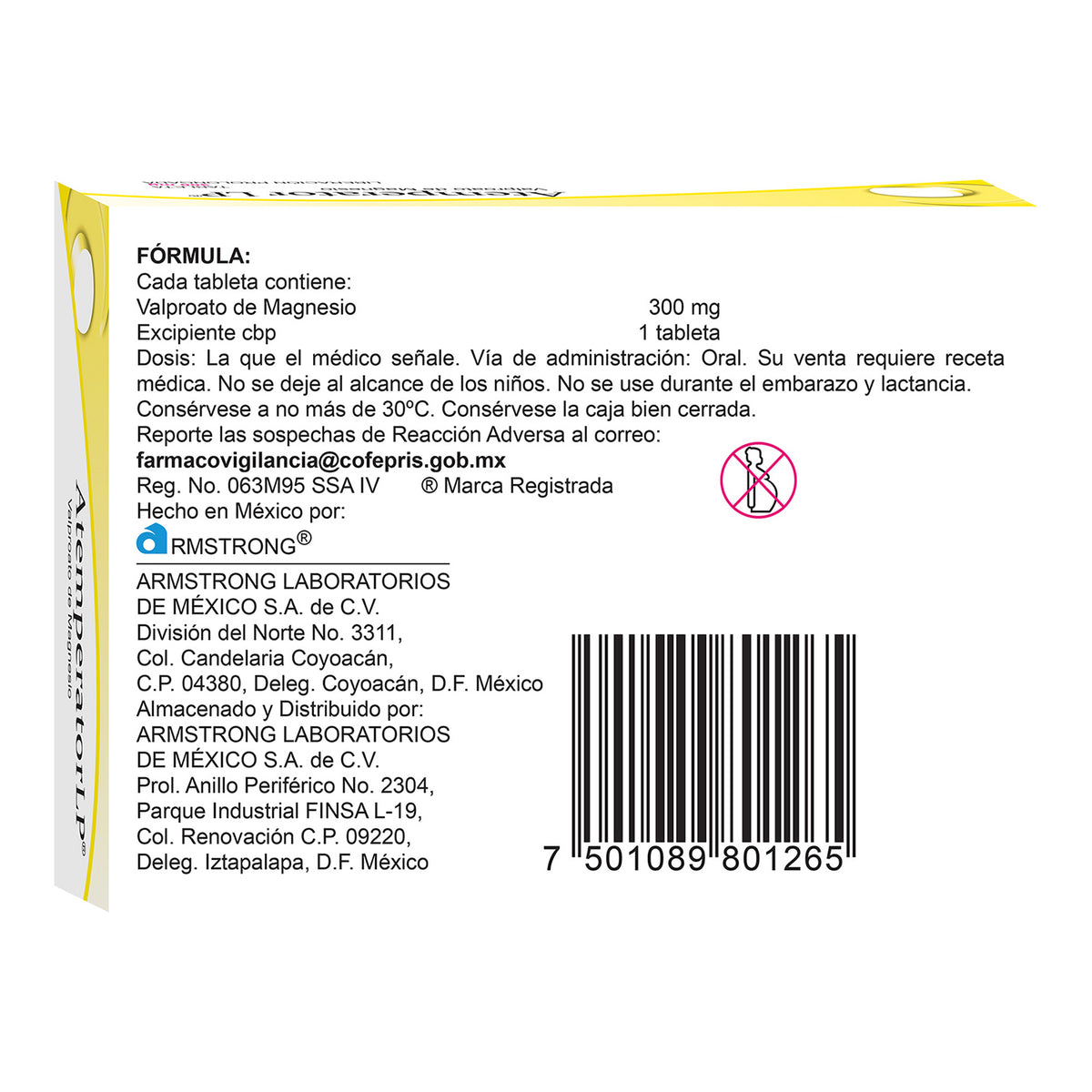 Atemperator-Lp 300 Mg Tabletas Con 20