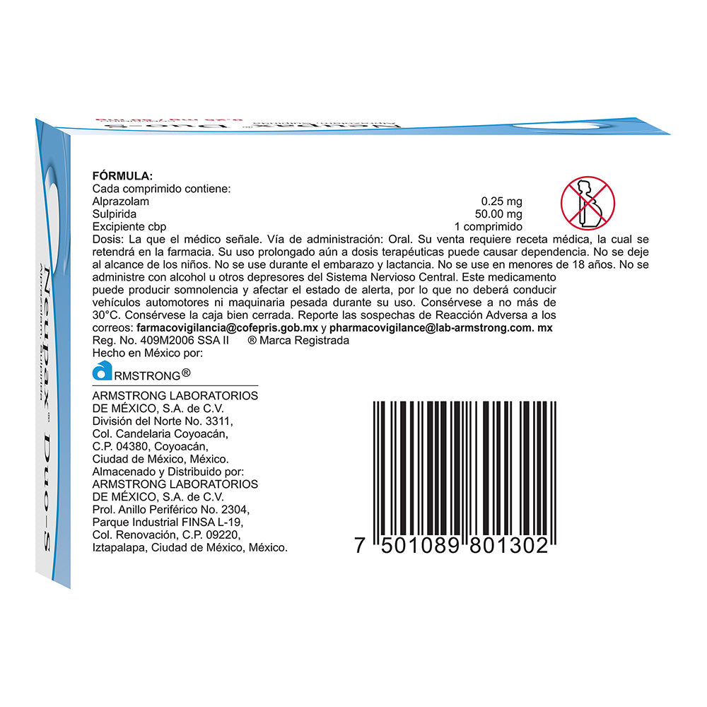 Neupax Duo-S 0.25/50 Mg Con 30 Comprimidos