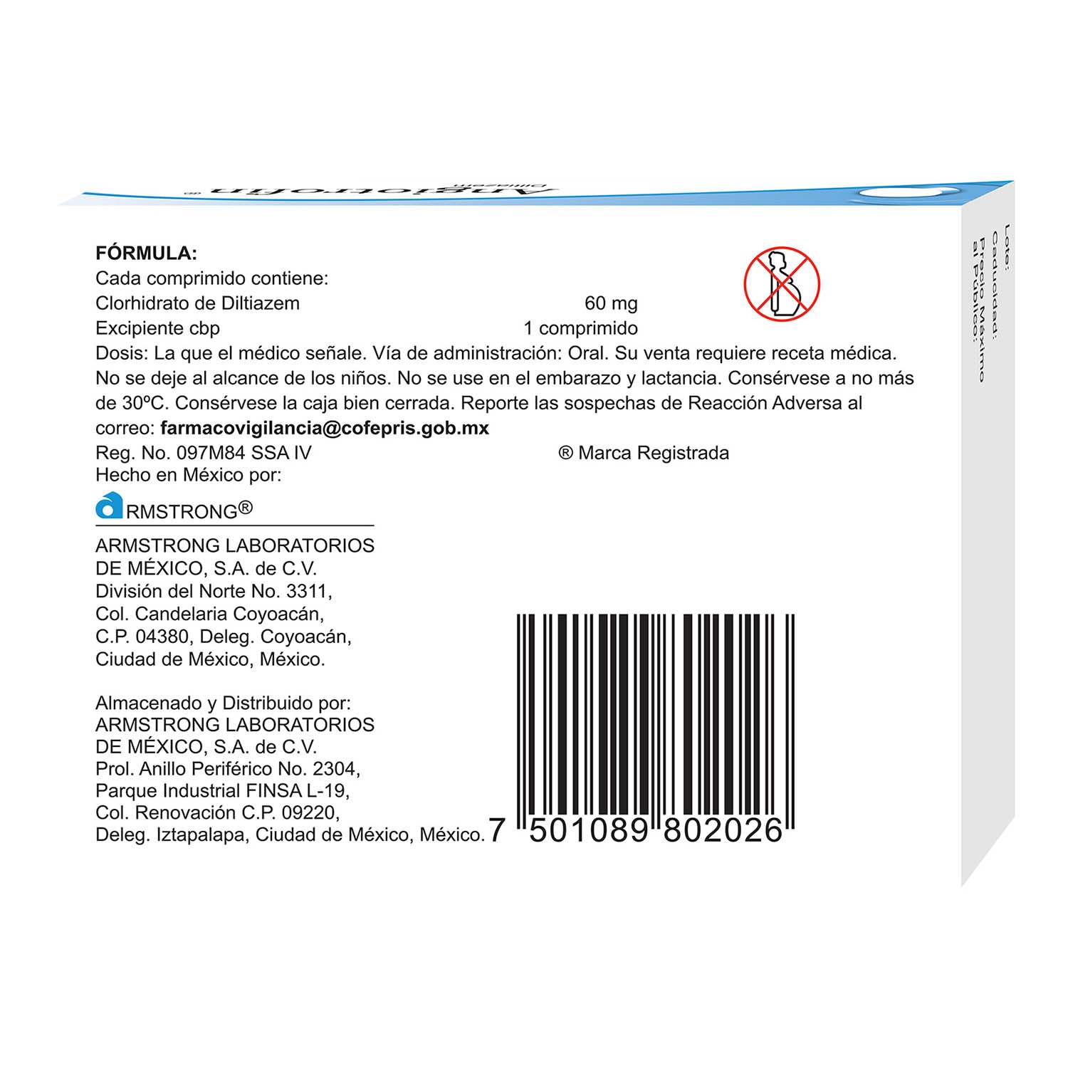 Angiotrofin 60 Mg Con 30 Tabletas