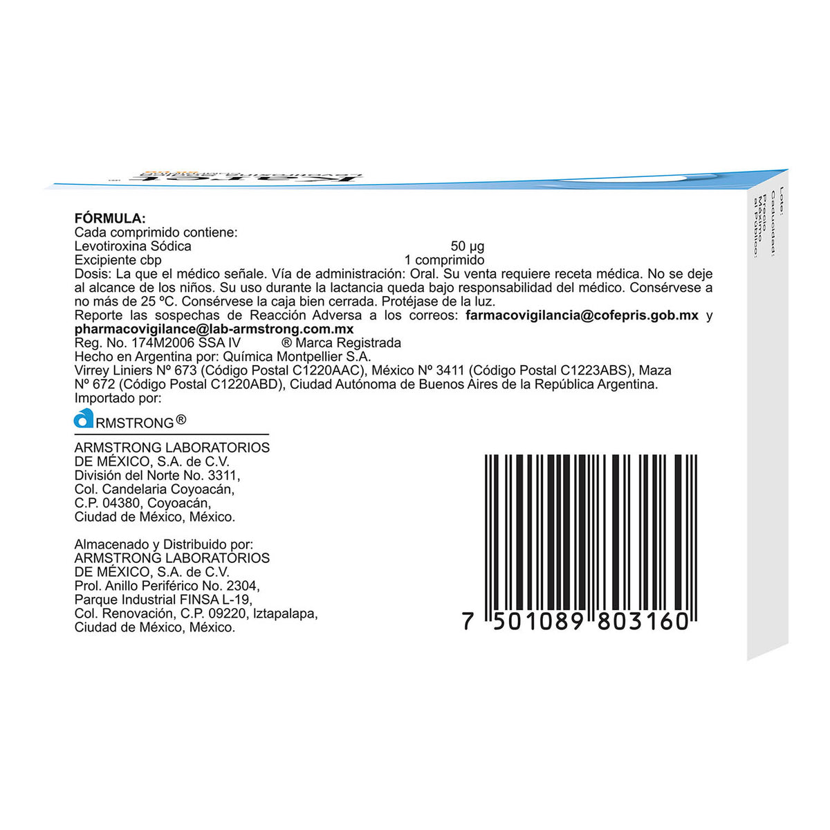 Karet 50 Mg Con 50 Comprimidos