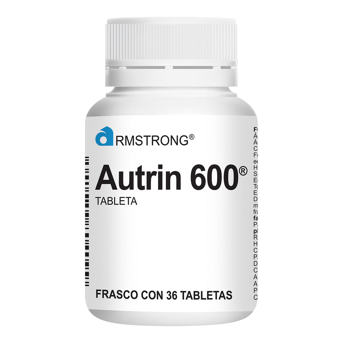 Autrin 600 Mg Frasco Tabletas Con 36