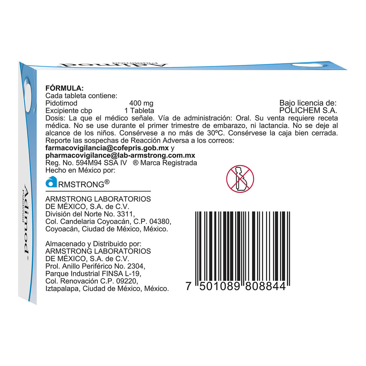 Adimod 400 Mg Con 20 Tabletas