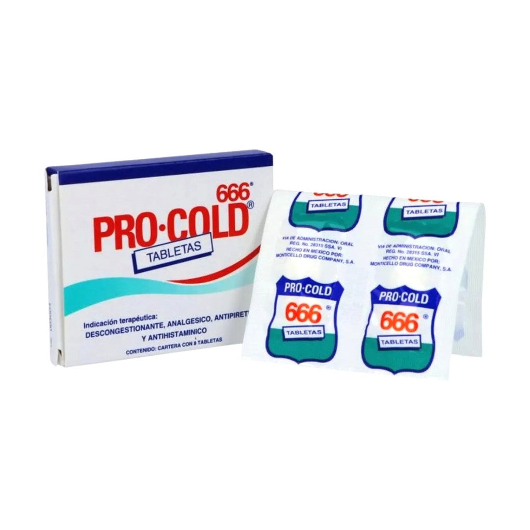 Pro-Cold 666 Con 8 Tabletas